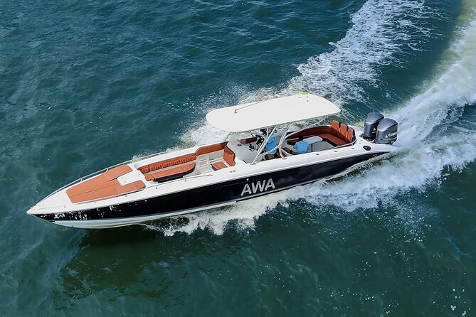 8-hour private tour in a luxurious and fast 41' AWA boat - Key highlights at a glance