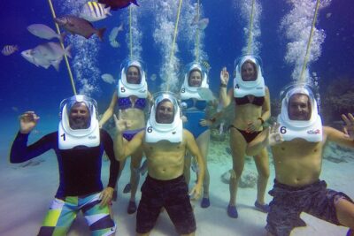 Aquanautas Helmet Diving in San Andres