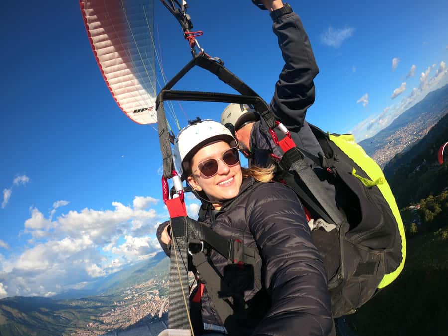 Bello: Paragliding in Medellín - The ride in: a scenic drive up to the flight area