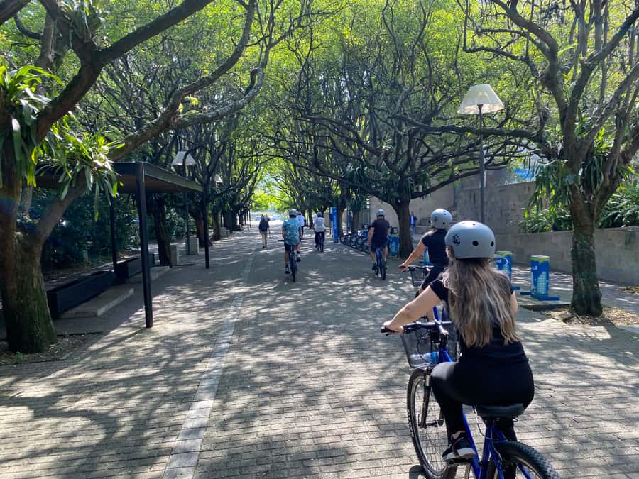 Bike Tour Medellin with Snacks and Local Beer - Medellín River Parks photo stop: a quick breath between neighborhoods