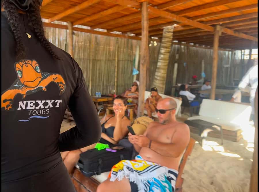 Cartagena: Isla Baru Beach Club at Playa Blanca - Your Mambo Beach Base: Loungers, Bathrooms, Lockers, and Optional Balinese Beds