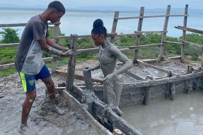 Cartagena Mud Volcano Tour - VIP Exclusive Crowd-Free Access! - Your Mud Volcano Sequence: floating, massage, and the lagoon rinse