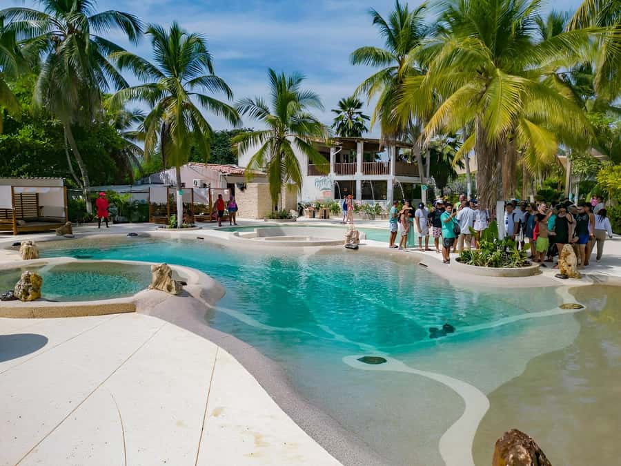 Cartagena: Palmarito Beachclub with Pool, Kayak and paddle! - Tierra Bomba Beachclub time, with pool and paddleboard energy