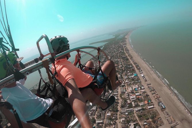 Cartagena Paragliding Experience - Getting Geared Up, Helmet and Harness Done For You