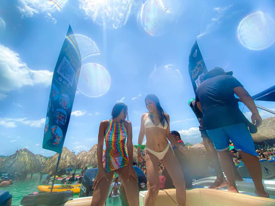 Cholon Forever Boat Party - Rosario Islands swim stop: your first taste of island time