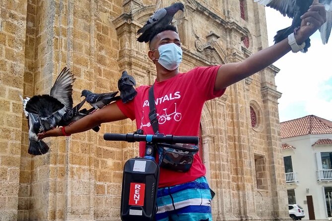 CITY WALLED CITY SEGWAY SKATEBOARD TOUR and GETSEMANI - Plaza de la Aduana and the founder’s footprint in the colonial center