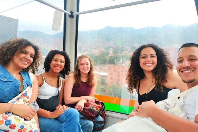 Commune 13 graffiti tour food Panoramic street and cable car - Stop 1: Estación Metro San Javier and the First Big Views