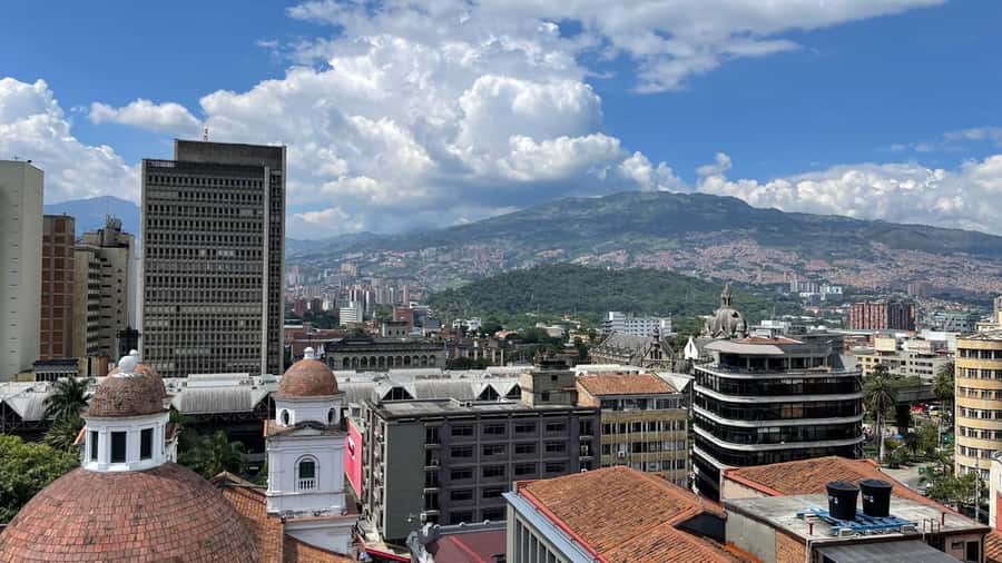 Downtown Medellin: history, gastronomy, terraces and architecture! - Plaza Cisneros to Parque de las Luces: light, landmarks, and calmer streets