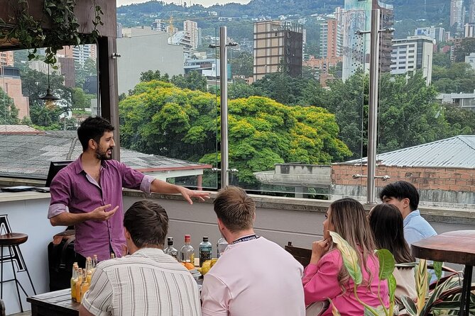 FlyVours Colombia Fruit and Cocktail Tasting - Fruit and cocktail tasting on a Medellín rooftop