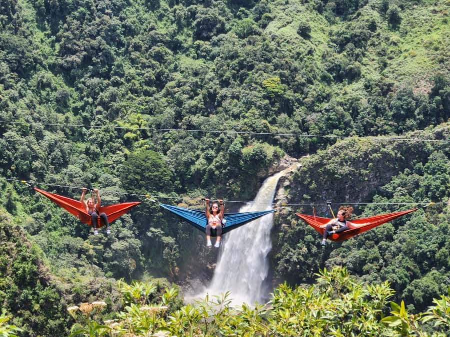 From Medellín: Dream Hammocks, Zipline, & Waterfall Day Trip - Zipline time: 1400 meters across two flights (and yes, it’s the main event)