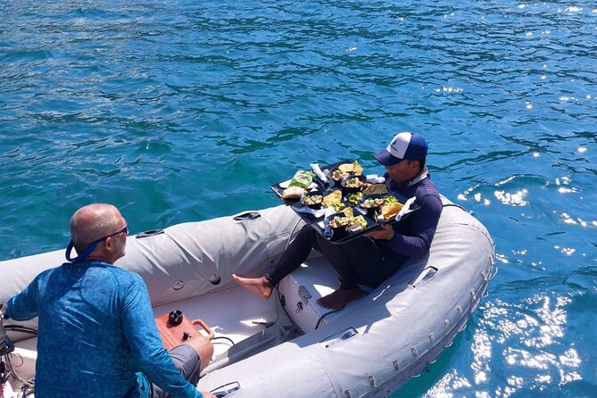 Full-Day Catamaran Tour through Tayrona - What swimming and snorkeling feel like from a catamaran