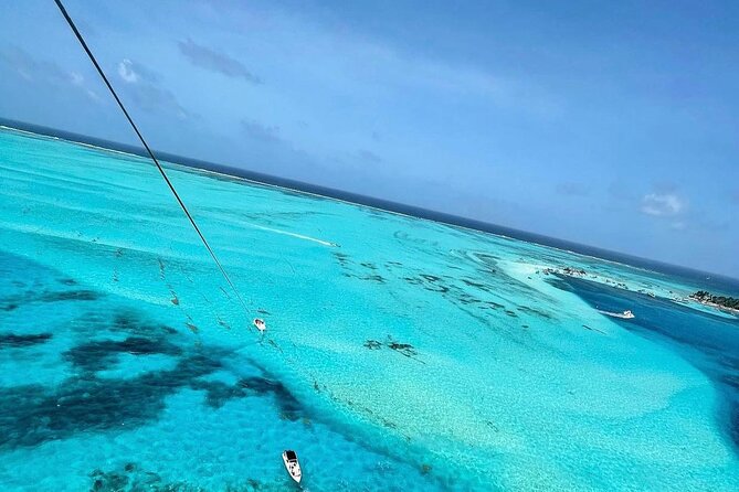 Full Parasailing Tour in San Andres Island - Stop 1: over San Andres Island, where the view turns from pretty to wow