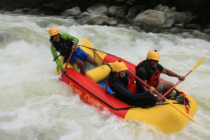 Fun RAFTING + Awesome PARAGLIDING over giant waterfalls from MEDELLIN - Class IV Rafting on the River: How the Adventure Feels