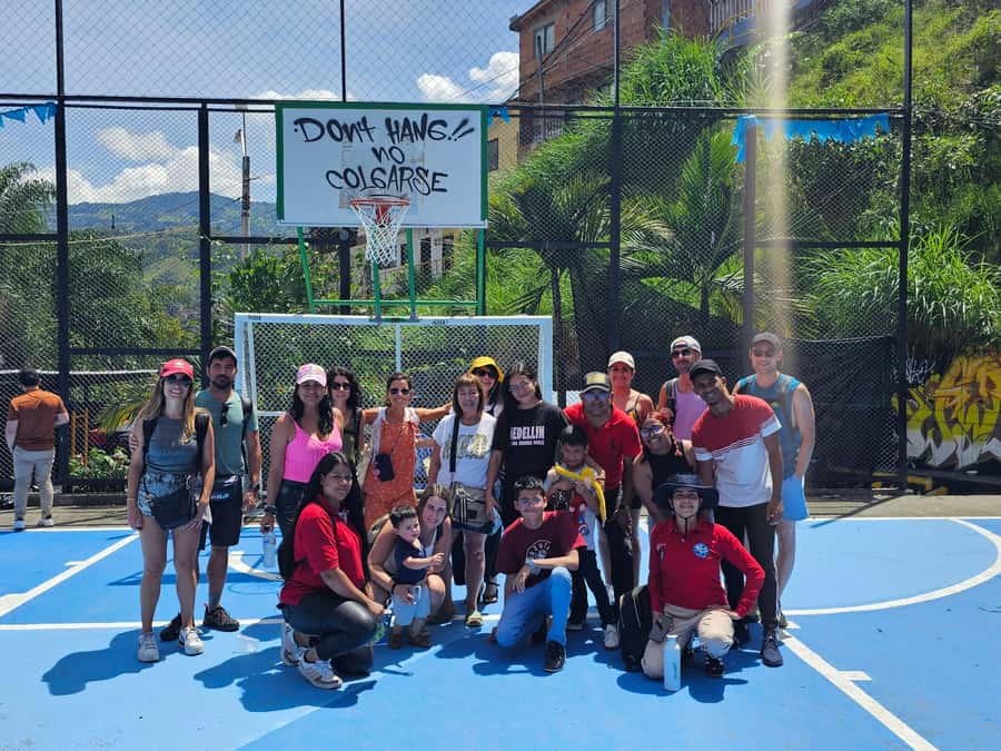 Graffiti Tour comuna 13 and cable car (made by local guides) - Soccer pitch, Casa Neon or Casa 3D, and local details you’ll remember