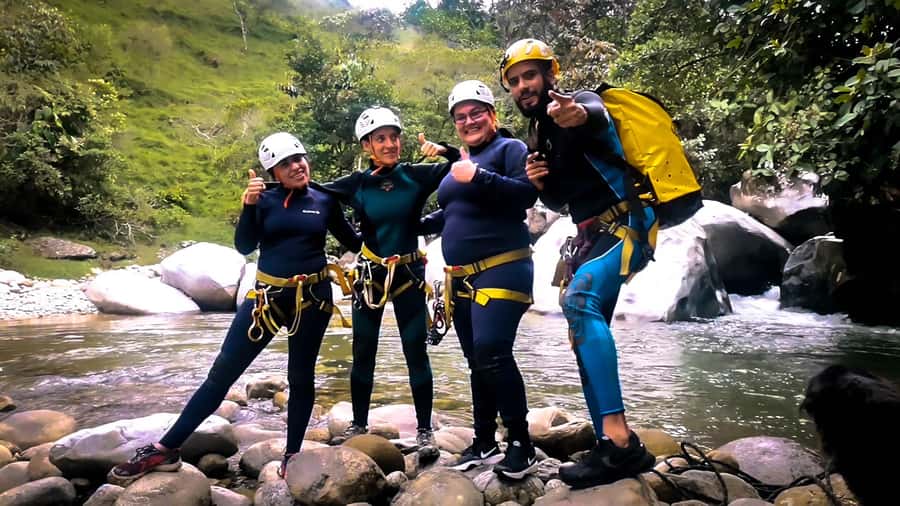 Guatapé Canyoning Adventure: Crystal Waters and Wildlife - Gear up with bilingual WFR certified guides and a real safety briefing