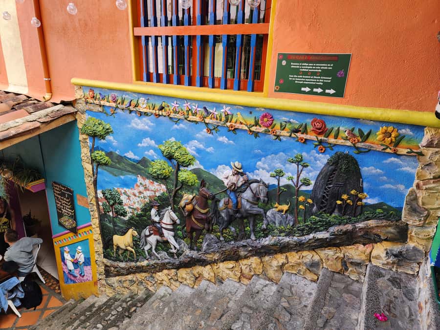 Guatape Coffee Villa including Rock Town & Waterfall - El Penol rock climb: you earn the view, and the story helps it mean more