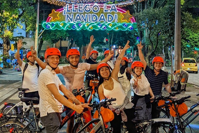 Medellín Christmas Lights E-Bike Tour with Snack & Donation - Key highlights you should know before you go