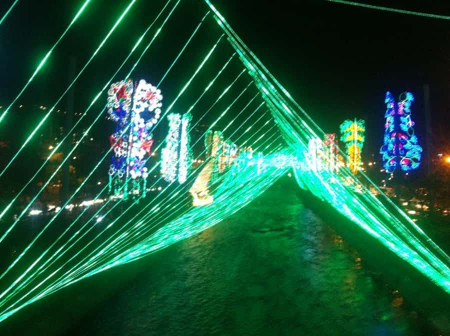Medellin Christmas Lights Tour - The middle stops: light shows, guided walking, and planned free time
