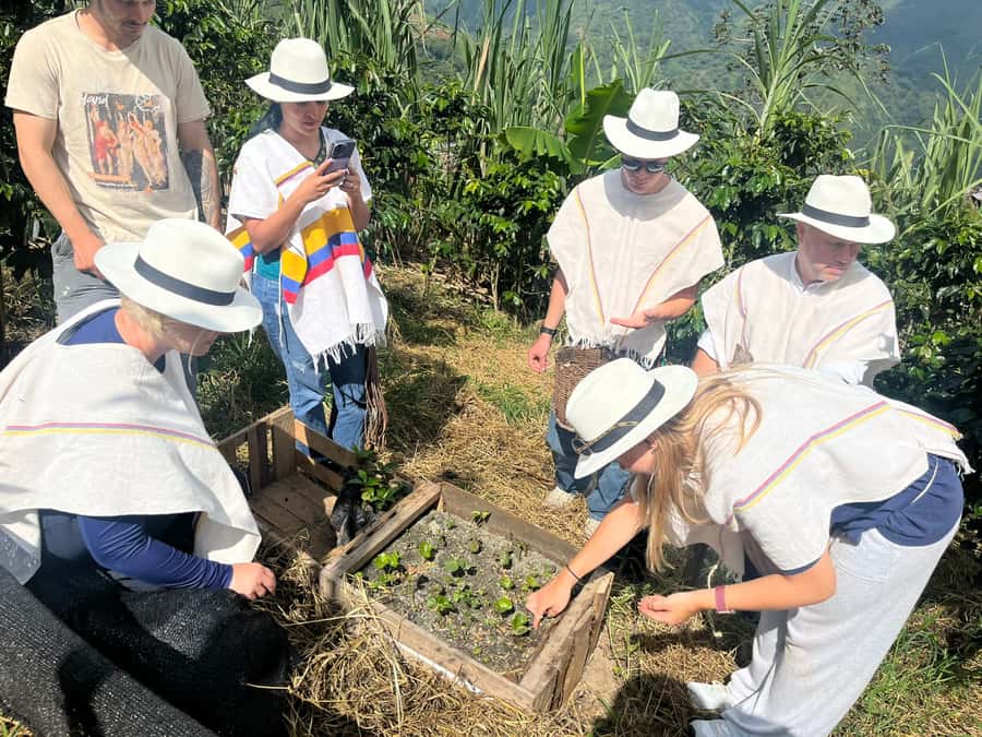 Medellin: Coffee Tour with Hotel Transfers and Meals - First you dress the part, then you get the coffee lesson