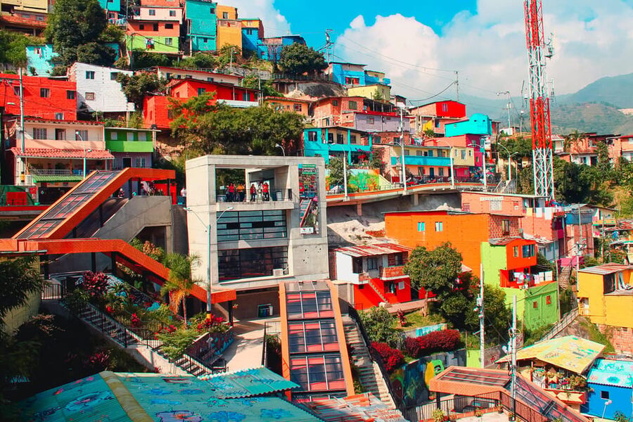 Medellin Commune 13: art, war, love, hate and resilience. - Terrace views from the suburbs, and closing the loop on the city