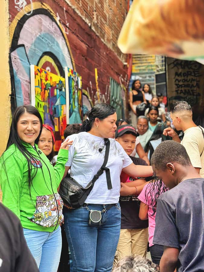 Medellín Comuna 13 local guides snacks and your own graffiti - Where you meet and how to get there from Metro San Javier