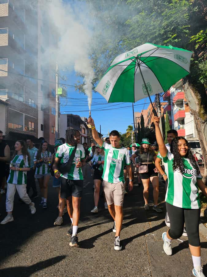 Medellin: Football Tour with Match Tickets and Pre-Game - The walk to the stadium, where the mood keeps building