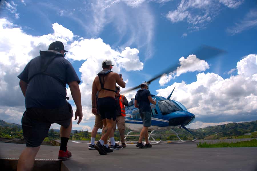 Medellín: Guatapé Private Tour with Helicopter & Boat Ride - Climbing the Rock of Guatapé (El Peñol): ticket extra, view included