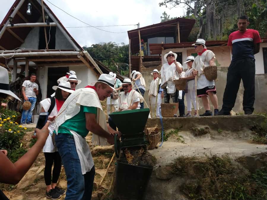 Medellín: Guatape Village with Coffee and Fruit Tasting Tour - El Peñol replica and the dam story: a small stop with big context
