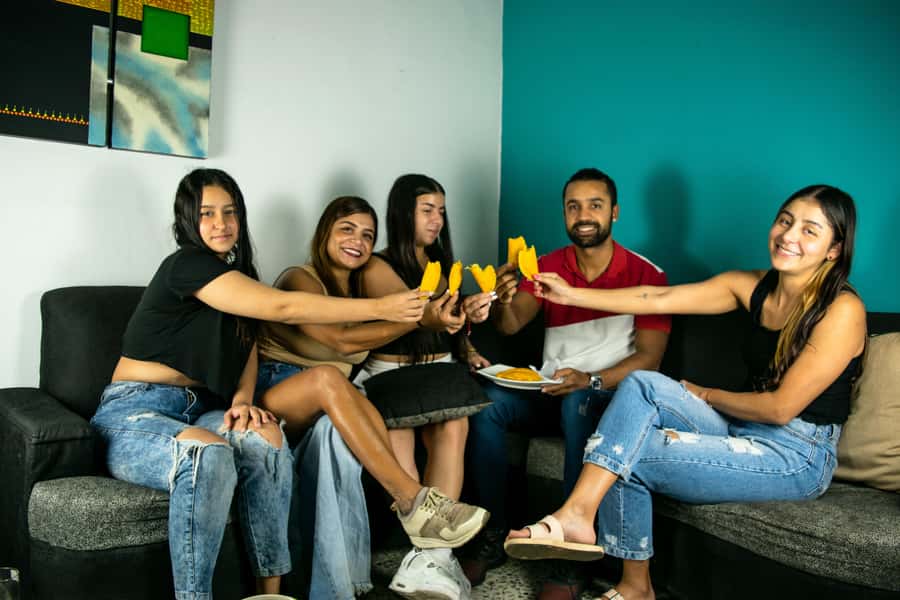 Medellin: Learn to make Colombian empanadas from scratch - Choosing your empanada fillings: meat, chicken, monthly special, plus vegan choices