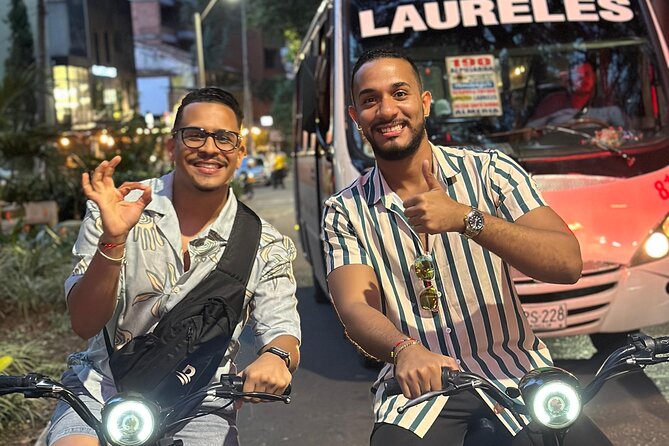 Medellin Night E-Bike Tour with Gourmet Dinner Included - Laureles Green Breaks and Belén Everyday Life by Bike