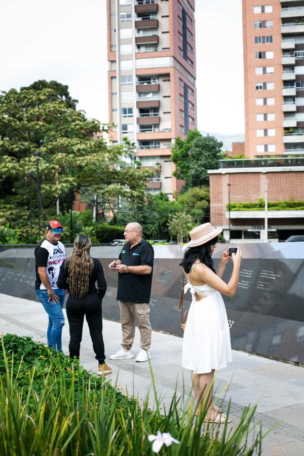 Medellín: Pablo Escobar Tour incl. museum & transportation - Medellín Street Portion: Office Neighborhoods, Sports Fields, and the Monaco Building