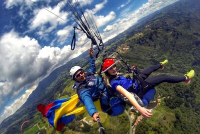 Paragliding in the Colombian Andes