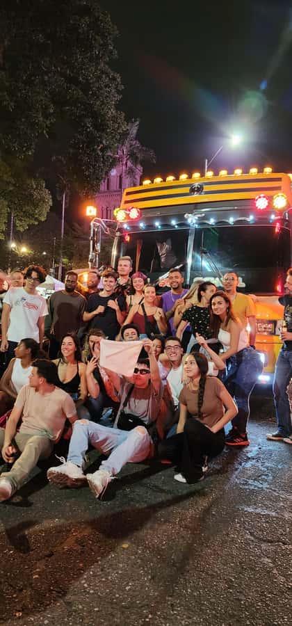 Medellin: Rumbero Party Bus with all the beer you can drink - Why a Medellín party bus hits different at night