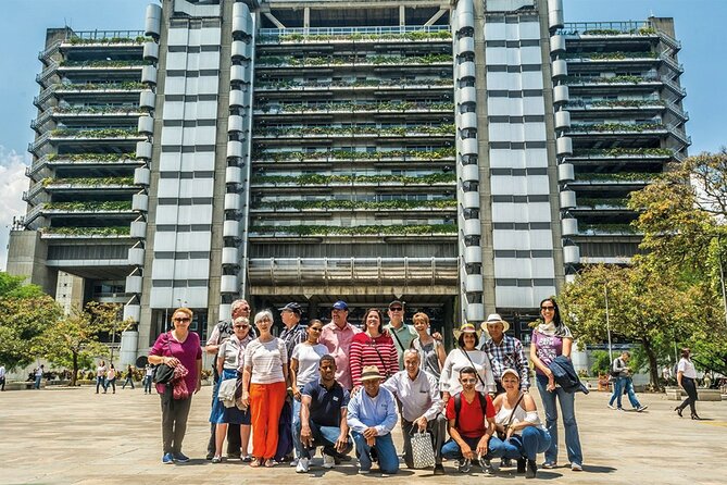Medellín Tour: Themed Vehicles, Tram Ride and Metrocable - Centro Administrativo La Alpujarra: views, the old railway station, and coffee in Malaga Hall