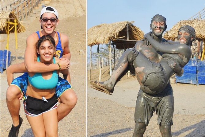 Mud volcano, and Swimming pool from Cartagena - Pool time and free use of facilities: comfort checks for a “small beach area” day
