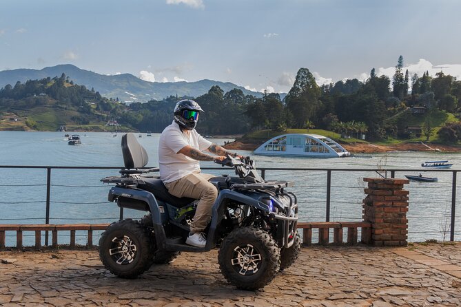 Pablo Escobar Mansion Tour in El Peñol and Guatapé - Stop 1: Guatapé Dam and the private Escobar island (quad + target)