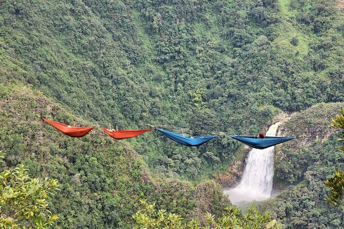 Paragliding and hammocks zipline over waterfalls private tour - Stop 2 at Reserva Natural Salto del Buey: 10 minutes of hiking, then hammock zipline calm