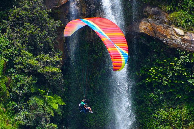 PARAGLIDING over giant waterfalls private tour (optional Guatape) from Medellin - Key things to know before you go