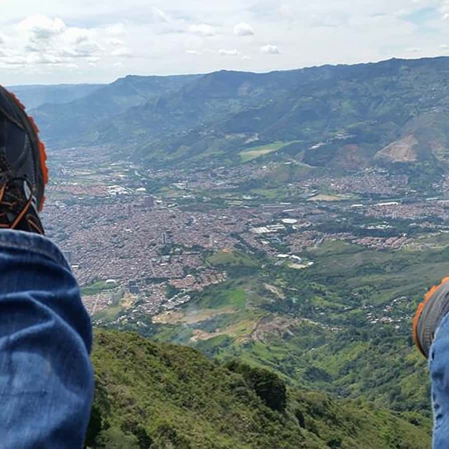 Paragliding the Andes from Medellín - What San Félix looks like from above Medellín