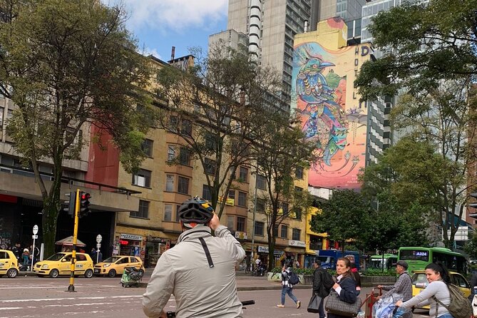 Pedaling in Full Color: Urban Art, and Cultural Diversity - Birds over Bogotá, anti-banking art, bulls, and why street walls argue back