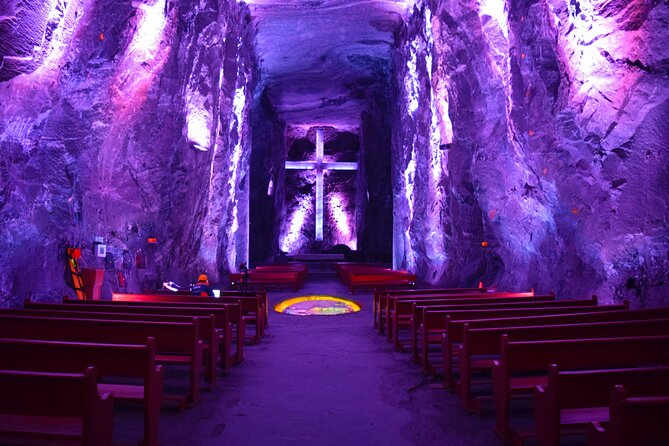 Private Tour Cathedral Sal Zipaquira and Laguna Guatavita - Entering the Salt Cathedral at Zipaquira, 180 M Underground