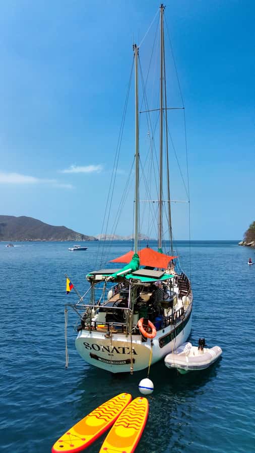 Santa Marta: Sailboat day tour to Tayrona Park - Sailing Back and the Santa Marta Sunset Finish