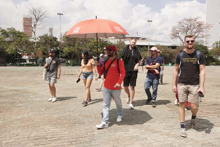 Shared Medellín Downtown Tour with Wireless Audio - La Alpujarra and the railroad symbols: why development looks the way it does