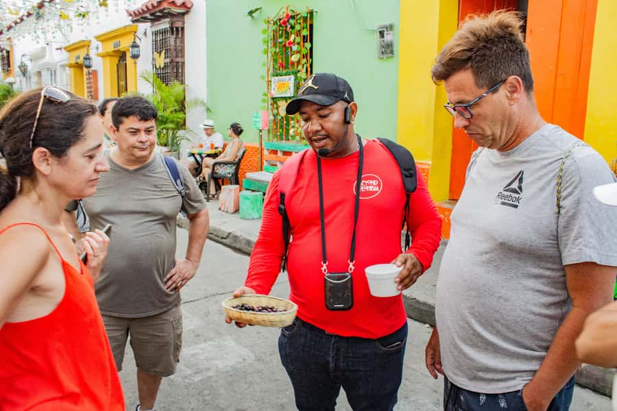 Shared Old Cartagena & Getsemani Tour with Wireless System - San Pedro Claver Sanctuary and Plaza de la Aduana: faith and trade close together