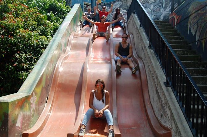 Storytellers Tours - Stop 1: Escaleras Electricas de la Comuna 13, where the story turns into scenery