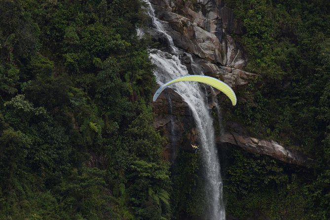 Stunning ATV 1.5hr + awesome PARAGLIDING over giant waterfalls from MEDELLIN - Tandem paragliding over giant waterfalls: what up to 25 minutes feels like