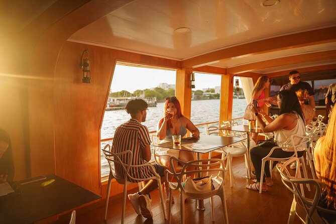 Sunset Navigation through the Bay of Cartagena - Open Bar, Music, and the Vibe on Board