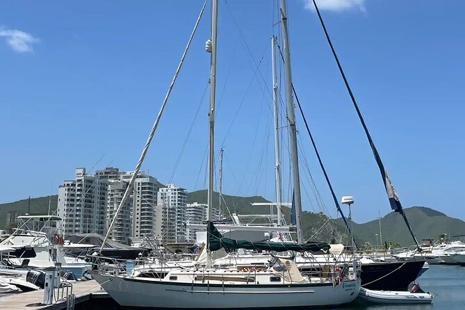 Sunset Sailing Santa Marta Bay - On the water: what you can expect from sails, photos, and that anchored sunset hour