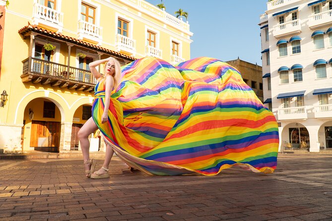 The Original Flying Dress PhotoShoot in Cartagena - Beach option: sea light, breezy drama, and why weather matters