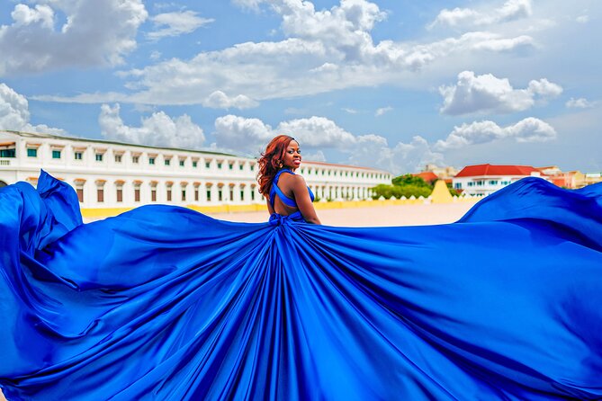 The Original Flying Dress PhotoShoot in Cartagena - The package details: 10 photos, one reel video, and 24 to 48 hour delivery